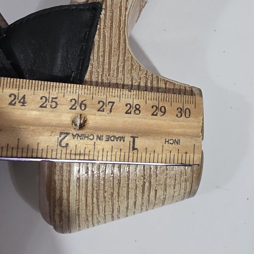 Dansko Wedge Ankle Straps Sandals Black Sz Eu 38 USA 8 - Picture 11 of 12